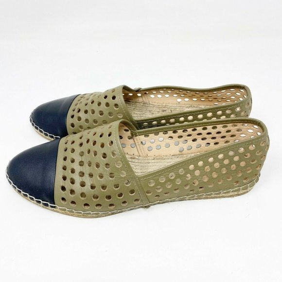 Loeffler Randall Mara Perforated Espadrilles Flats - Picture 2 of 10